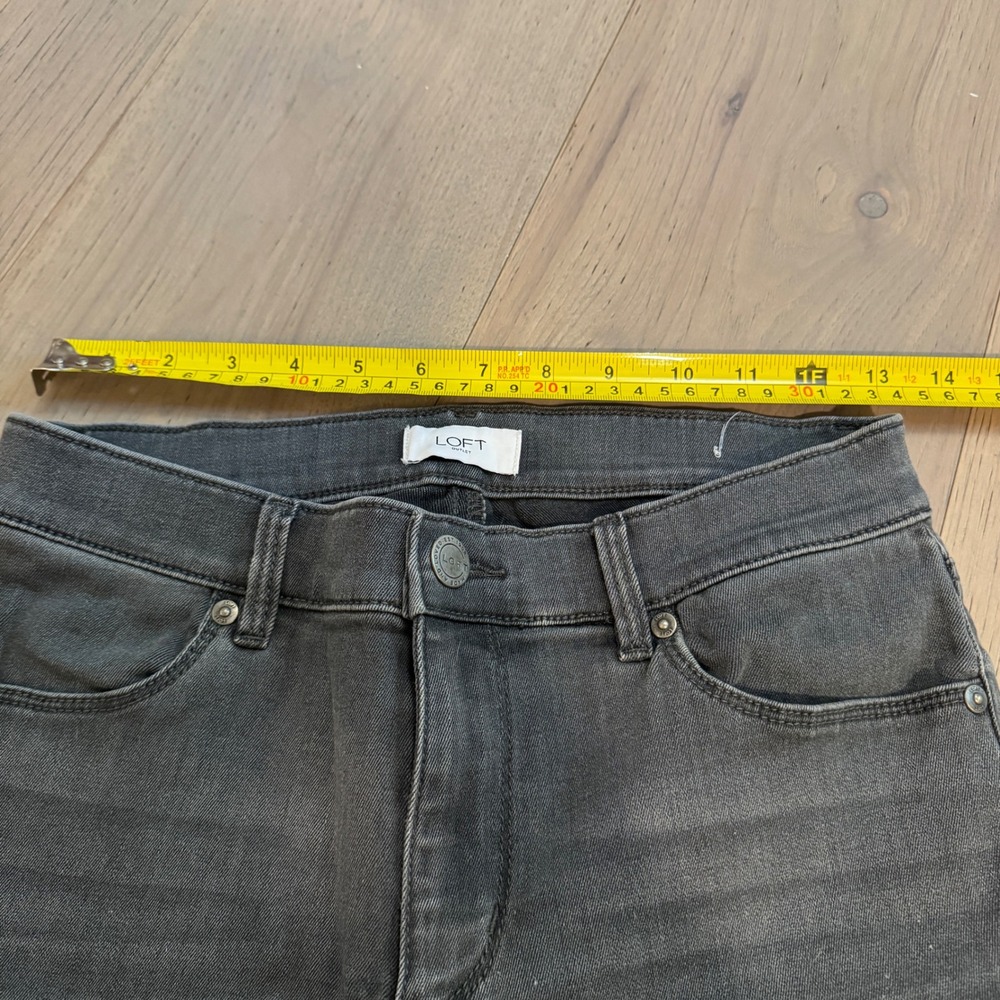 LOFT High Rise Legging Jeans Size 4‎ Gray Wash Skinny Denim Casual Everyday - Picture 6 of 8